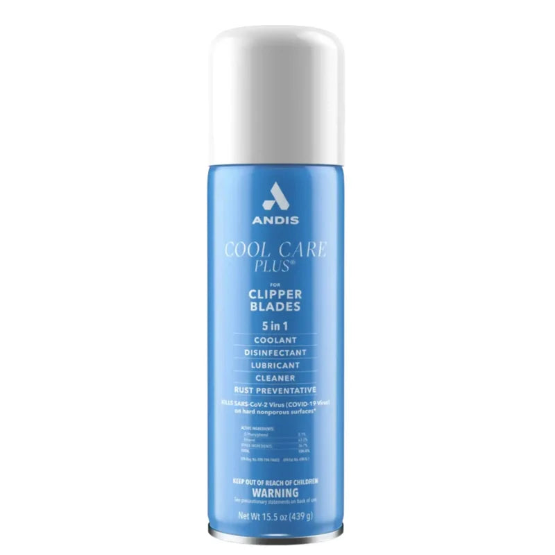 Andis Cool Care Plus 5-in-1 Clipper Blade Spray - 15.5 oz